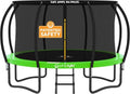 Jumpzylla Trampoline - Outdoor Recreational Trampoline with Enclosure & Ladder | 8FT to 16FT, ASTM Approved