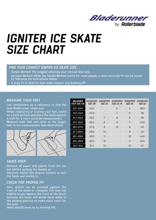 Bladerunner Ice by Rollerblade Igniter XT Men's Adult Ice Skates, Black and Red