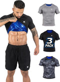 Kewlioo Sauna Shirt for Men - Heat-Trapping Sweat Vest | Compression Workout Suit for Gym