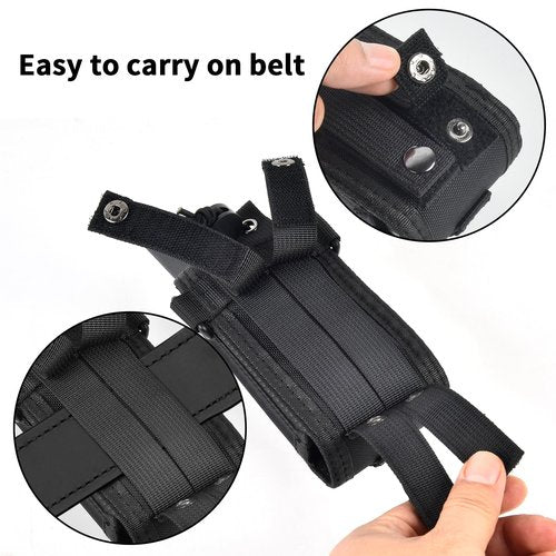 ANKHOH Radio Holster Pouch Compatible with GXT1000VP4 50 Channel GMRS Two-Way Radio, Long Range Walkie Talkie Case, Storage Holder with Adjustable Shoulder Strap (Bag Only)