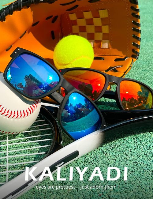 KALIYADI Polarized Sunglasses - Vintage Style UV Protection for Men & Women | Ideal for Fishing, Running, Driving