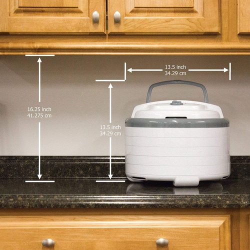 NESCO FD-75A Food Dehydrator - Perfect for Snacks, Fruits, and Beef Jerky | Gray Finish