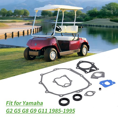 10L0L Golf Cart Gasket Engine Seal Kit for Yamaha G2 G5 G8 G9 G11 1985-1995 Motor Breather Gasket, Replaces OEM J38-15451-01-00, J38-11181-00-00, J38-11193-01-00