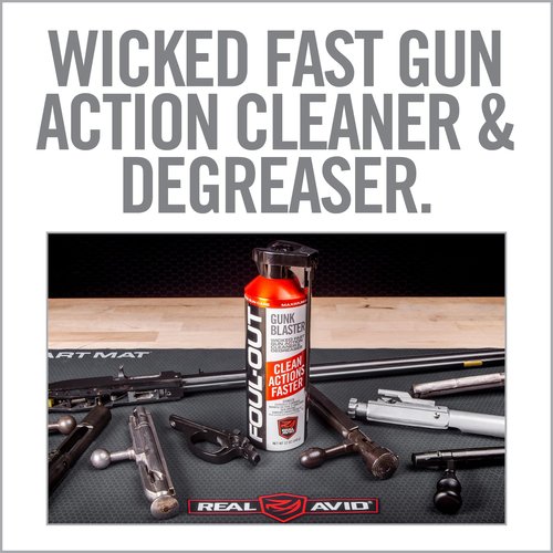 Real Avid Foul-Out Gunk Blaster - 12 Ounce Gun Cleaner Spray for Gun Maintenance - Spray Bottle Gun Bore Cleaner for Gun Cleaning, Safe on Finishes