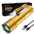 limalnicy Rechargeable Flashlights High Lumens 100,000 Long Lasting, 4 Modes with Side COB Light, Super Bright LED Flashlight USB C Input & Output, Powerful Strong Flash Light for Hiking Camping