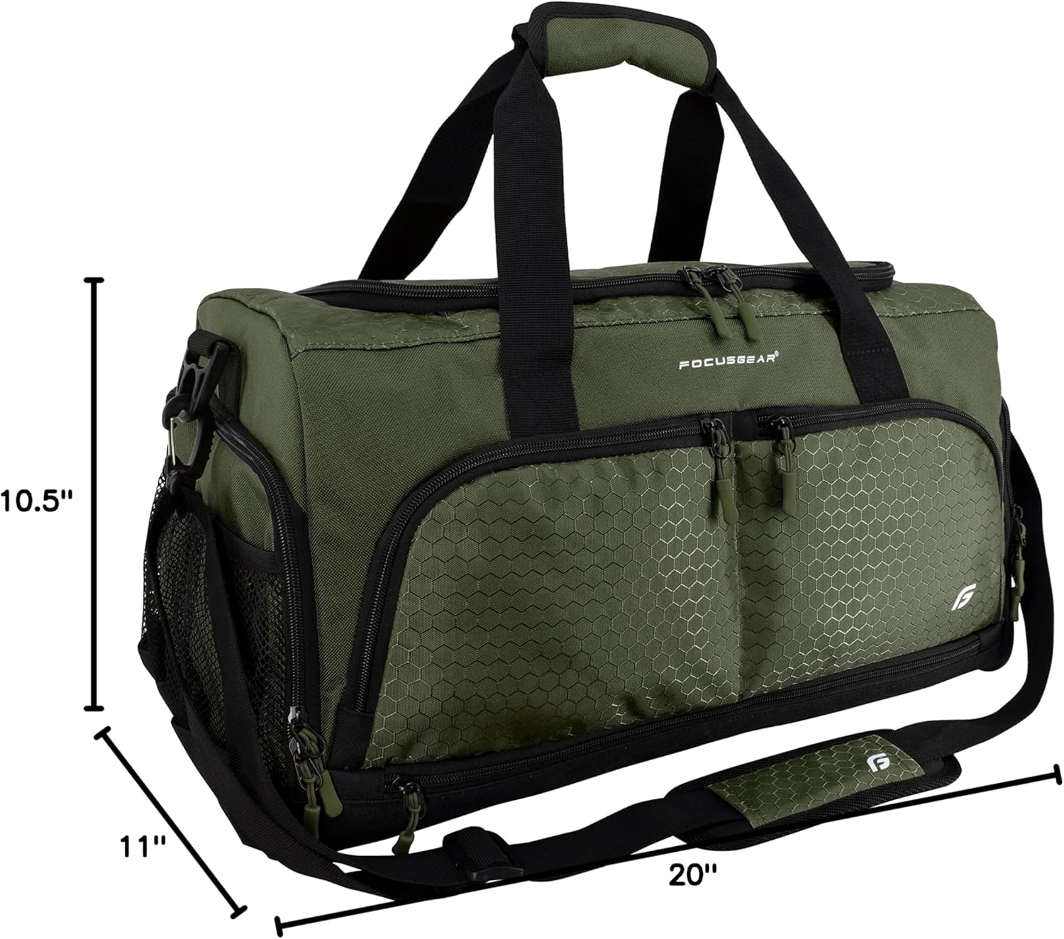 Ultimate Gym Bag 2.0 - Durable Duffel with 10 Compartments & Water-Resistant Pouch