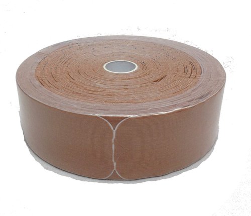 Therapist’s Choice® Kinesiology Tape, 2"x105' PRE-Cut Bulk Roll (Beige), PRE-Cut into Easy-to-Apply 10 inch Strips.