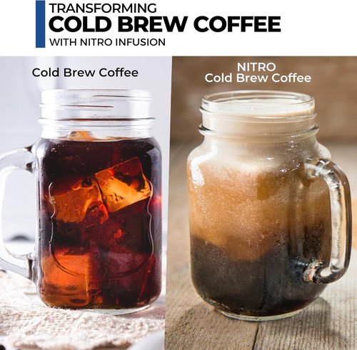 ICO Nitrogen Cartridges - 10pcs Non-Threaded 2g N2 for Nitro Cold Brew Coffee & Beer