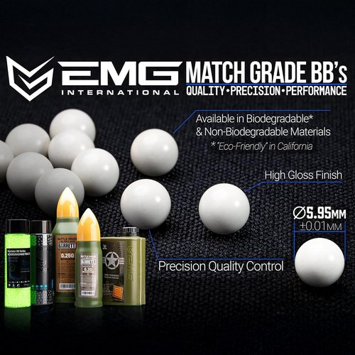 Evike Airsoft - EMG International Match Grade 6mm Airsoft BBs | Precision Performance & Accuracy