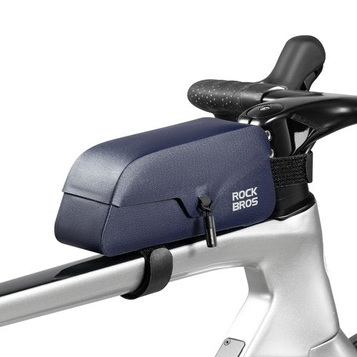 ROCKBROS Bike Frame Bag with Magnetic Flap Top Tube Bike Bag Waterproof Bike Packing Cycling Tools Storage Bag for MTB Road Bike