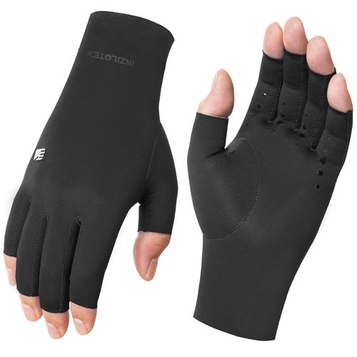 INZILOTEX Arthritis Compression Gloves, Super Soft and Seamless Arthritis Gloves for Carpal Tunnel Pain Relief Gloves for Men & Women (L)