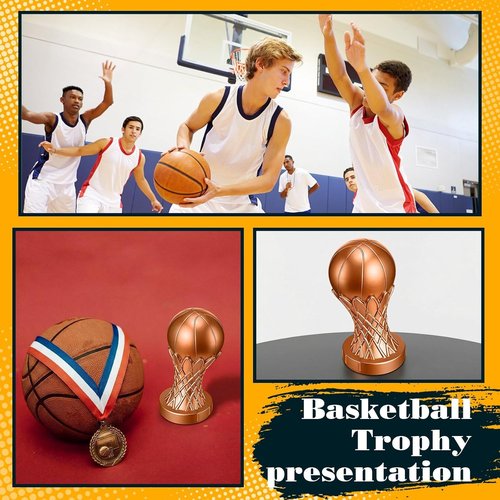 Kenning Basketball Trophy - 6 Inch Mini Award for Funny Winners | Gold Sports Trophy for Tournaments