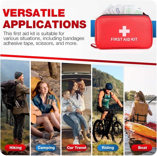 First Aid Kit | 194-Piece Emergency Kit for Hiking, Camping, and Outdoor Survival - Compact & Versatile