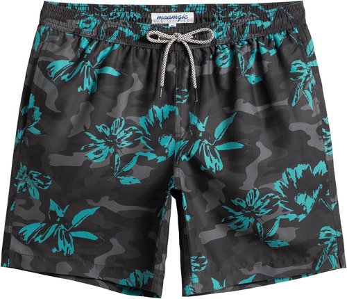 Maamgic Men's Swim Trunks - Quick Dry Swim Shorts with Mesh Lining | Funny Bathing Suits, 7-Inch Length