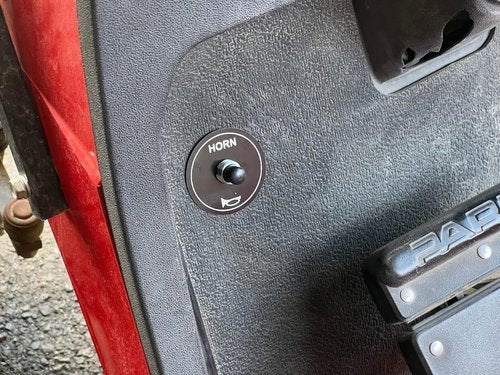 Scaauto Floor-Mounted Horn Switch Step Foot Button Horn Plate 12V Button Golf cart for Club Car, EZGO, Yamaha, Black
