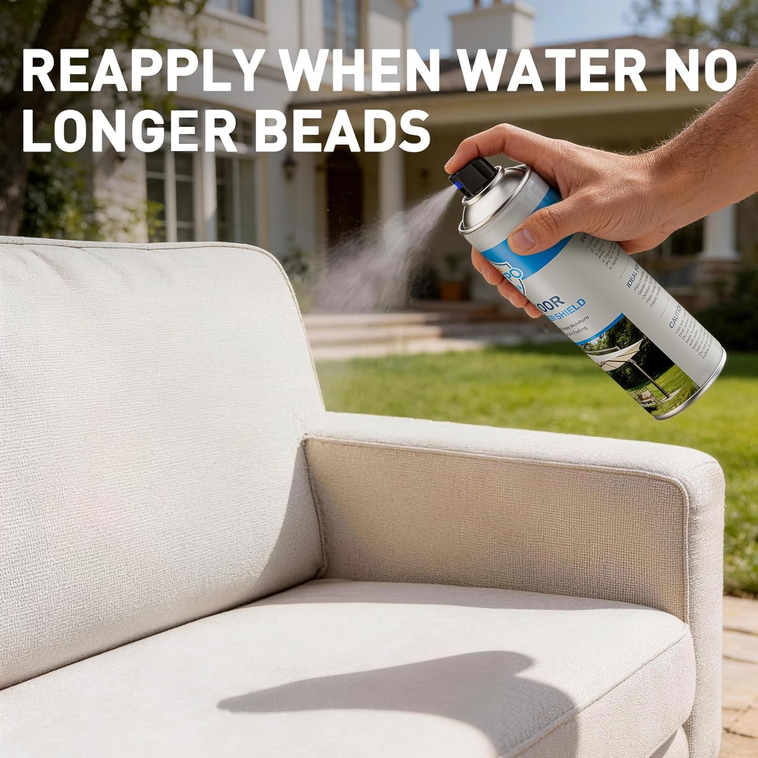Outdoor Fabric Protector Spray - Waterproof & UV Protection for Patio Furniture | 12.8oz Long-Lasting Shield