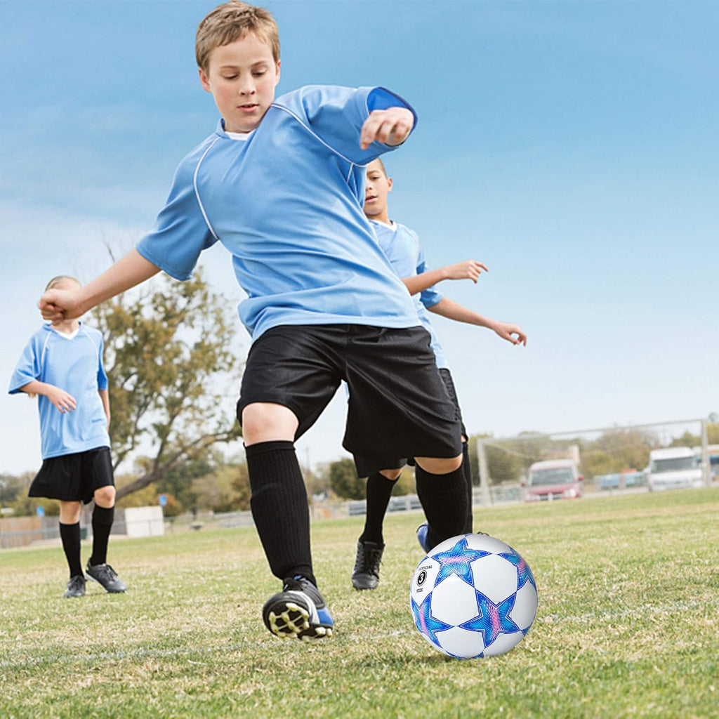 Star Pattern Soccer Balls by [Brand Name] - Official Sizes 1.5, 3, 4, & 5 for Kids & Adults
