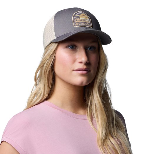 Columbia Unisex Mesh Ball Cap, City Grey/Dark Stone, XX-Large