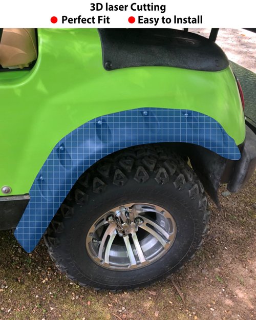 SAUTVS Front and Rear Fender Flares Compatible with Yamaha Golf Cart G14 G16 G19 G20 G22 Accessories, Mud Flaps Mud Guards for Yamaha Standard and Unmodified G14-G22 Golf Carts Bodies Only, 4PCS