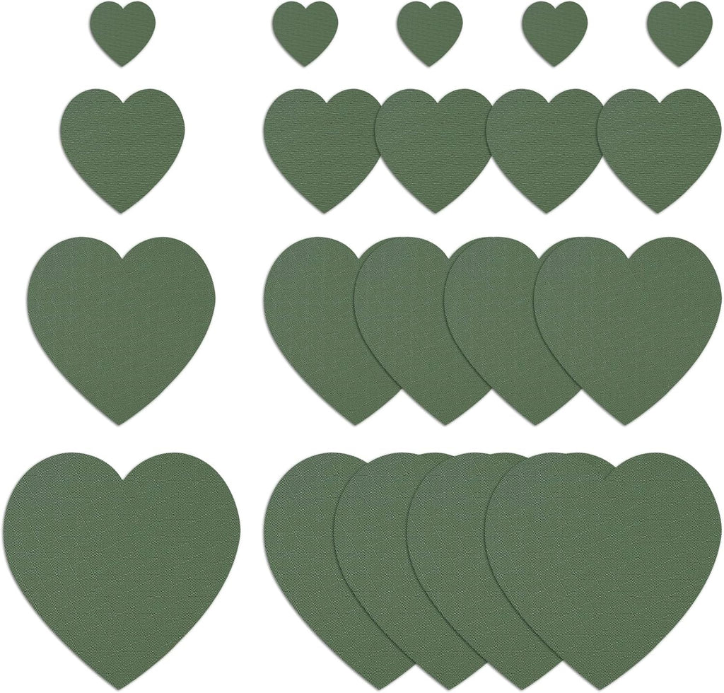 Skiennix 20Pcs Down Jacket Repair Patches - Waterproof Self-Adhesive Nylon Kit for Coats & Tents