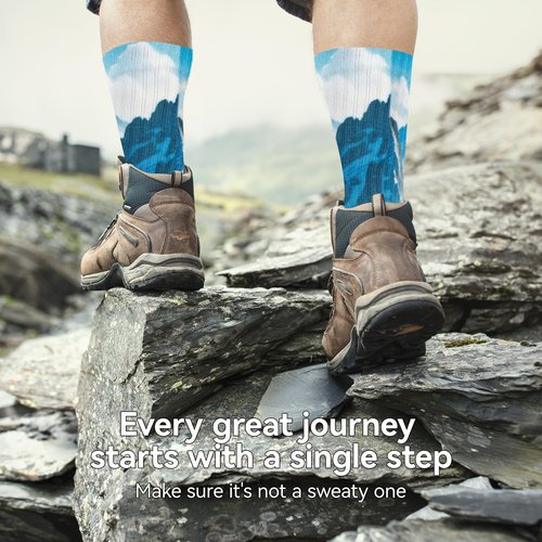Toe Socks for Men and Women Cool-max Athletic Running Five Finger Socks Breathable Lightweight Crew 3 Pairs Medium
