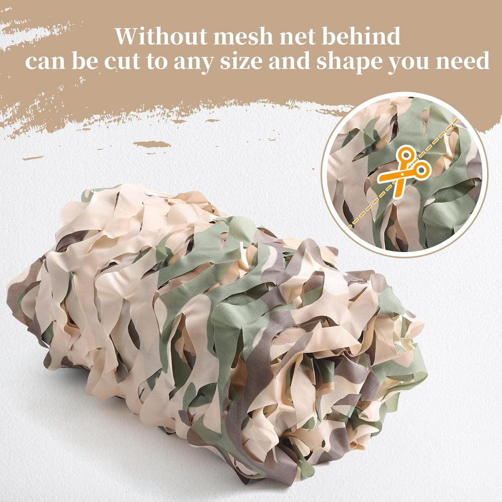 Skiennix Camo Netting - Versatile Camouflage Tarp for Hunting, Camping & Parties | 20x20, 10x20, 10x10 Sizes