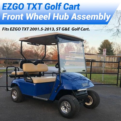 FIXHAWK EZGO TXT Front Wheel Hub, EZGO Wheel Hubs Kit with Bearing/Oil Seal/Dust Cover, Fit for 2001.5-2013 EZGO TXT Golf Cart, Replace OEM#70895G01