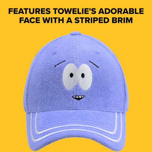 South Park Dad Hat, Towelie Cotton Adjustable Adult Baseball Cap with Curved Brim, Indigo, One Size