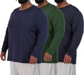 Real Essentials Men's Big & Tall Long Sleeve Dry-Fit Crew Neck T-Shirt - Athletic Gym Tee (3XT-5XT)