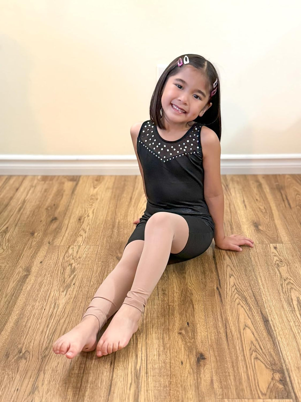 Stelle Ultra Soft Girl's Footless Dance Tights - Perfect for Ballet, Gymnastics & School | Toddler to Big Kid Sizes