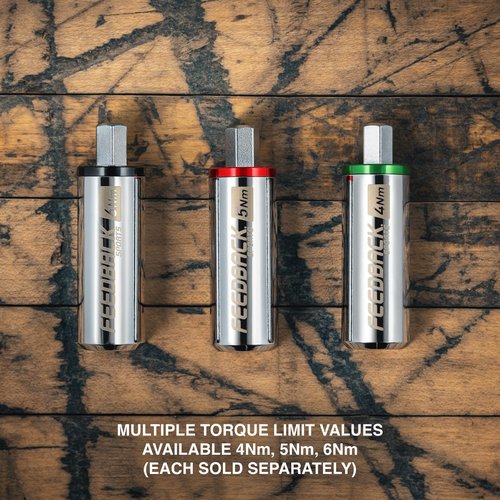 FEEDBACK SPORTS | Reflex Fixed Torque 6Nm Bit Extension | for Bike Repairs & Maintenance | 6Nm Torque Limiting Driver Bit for Safe Fastener Tightening