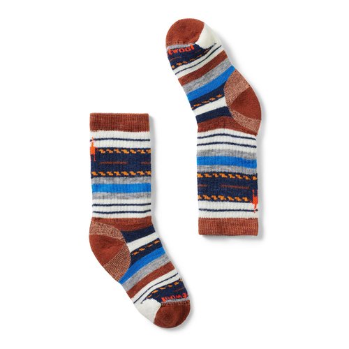 Smartwool Unisex Hike Full Cushion Margarita Crew Socks (Toddler/Little Kid/Big Kid) Picante Large