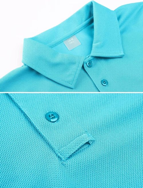 MAGCOMSEN Men's Quick-Dry Tactical Polo Shirt - Short Sleeve Pique Jersey for Golf & Outdoor Activities
