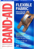 BAND-AID Brand Flexible Fabric Adhesive Bandages - Sterile Protection for Minor Cuts & Burns | 6 Pack