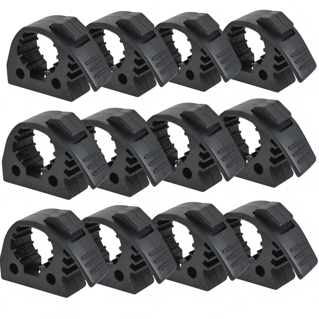 MusixiA Quick Release Rubber Clamp Mount Kit Shovel Holder for Truck Fits 1"~1.5" Diameter Tool Handles for Trucks UTV ATV Offroad 4X4 Parts 12Pcs