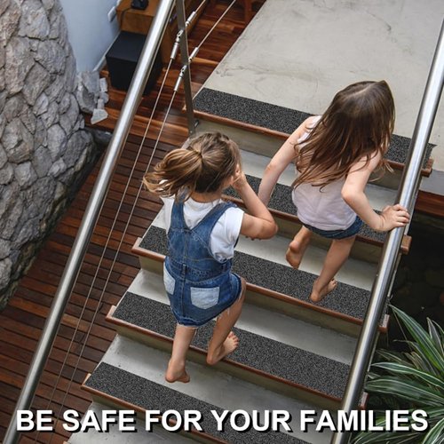 Farady Grip Tape Strong Adhesive Anti Slip Grip Tape Heavy Duty Non Skid Waterproof Safety Friction Tape for Stair, Ramps, Steps, Walkways, Floors, Indoor/Outdoor (Grey, 4in x 50ft), HB03390