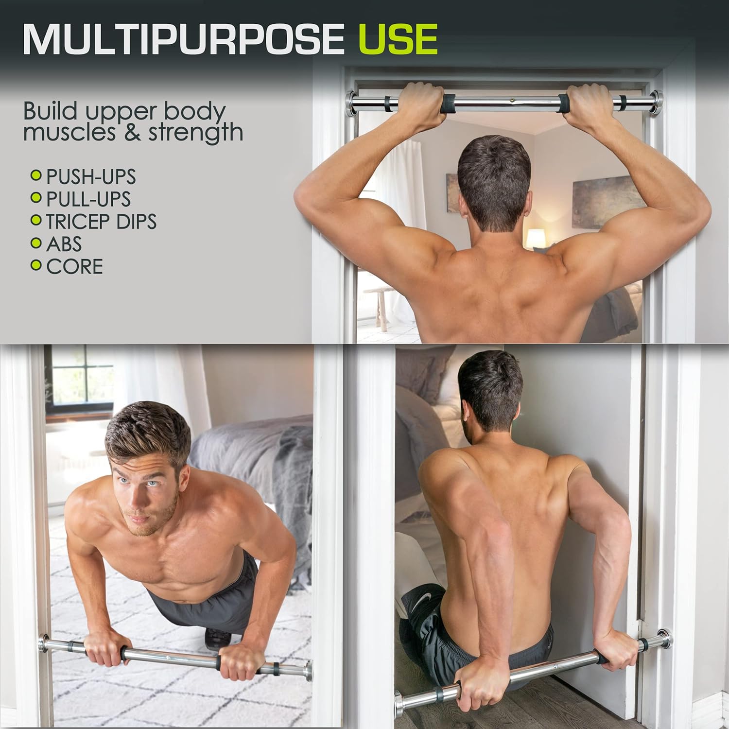 ProsourceFit Pull Up Bar - Versatile Home Gym Equipment for Full-Body Workouts