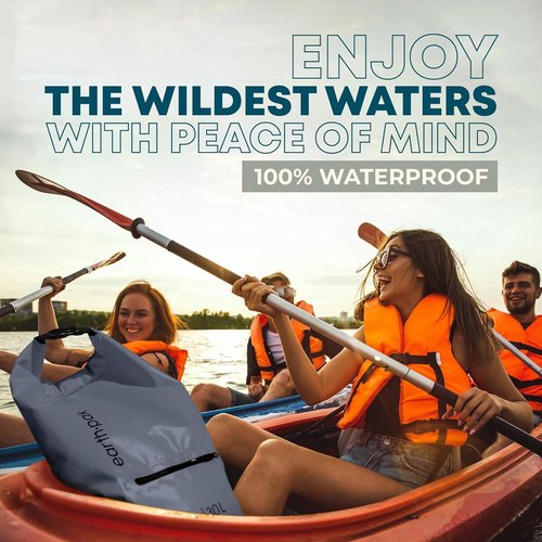 Earth Pak Waterproof Dry Bag - Keeps Gear Dry with Zippered Pocket | Durable & Lightweight Design