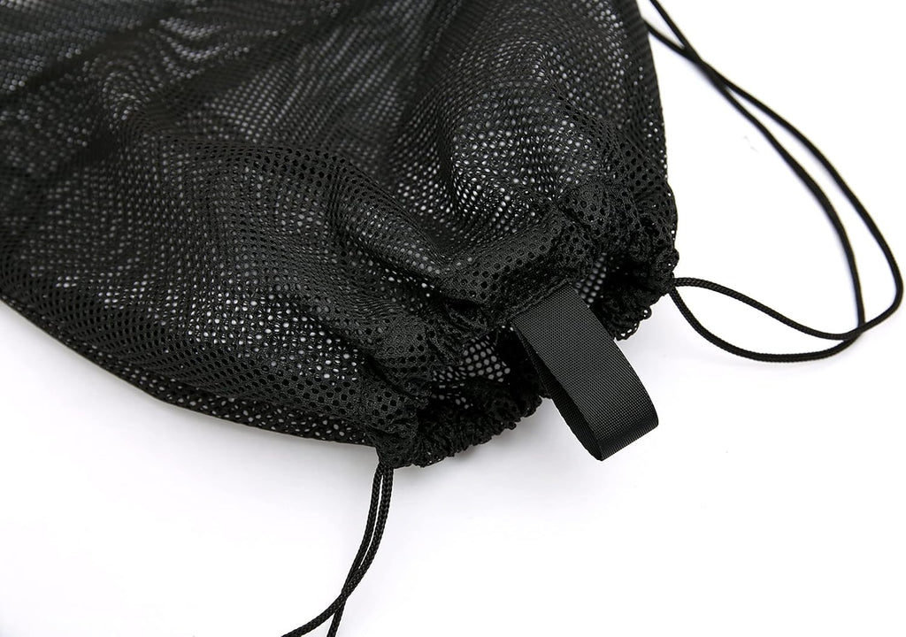 Palmhomee Mesh Drawstring Bags - Pack of 4 for Sports, Gym, Laundry & Beach - Mixed Sizes