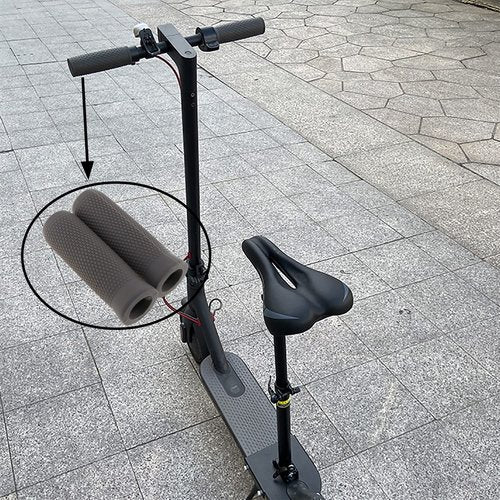 E-outstanding 2pcs Handlebar Grip Handle Bar Handle Grips Accessories for Segway Ninebot ES1 ES2 ES4 Electric Scooter Gray