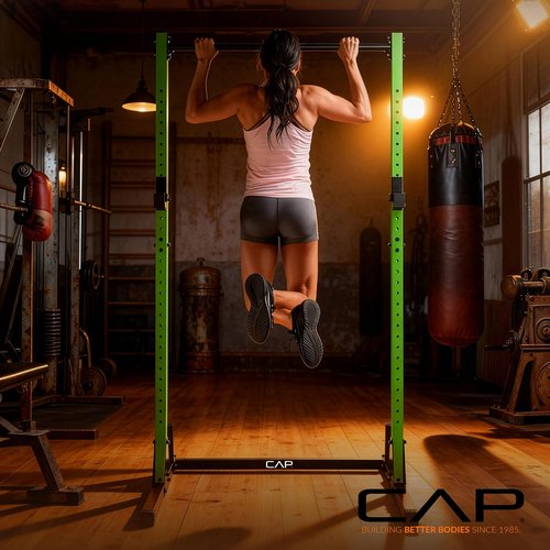 CAP Barbell Power Rack - Heavy-Duty Strength Training Equipment for Home Gym | Adjustable Design