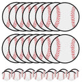 Baseball Foldable Flying Discs 30-Pack with Pocket Case – 8in Nylon Training Discs, Mototo Variation: Baseball