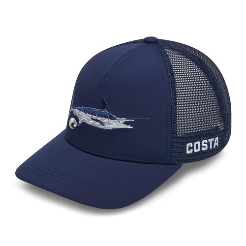 Costa Del Mar Stitched Trucker Marlin Hat