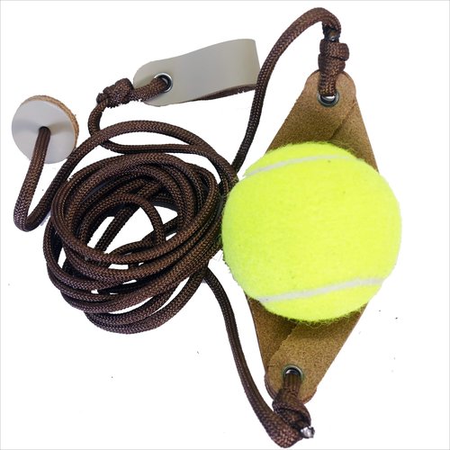 Old-Fashioned Slingshot Rock Sling Tennis Ball Thrower Shepherds Sling (2packs)
