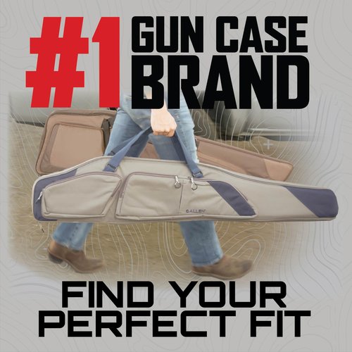 Allen Company Durango 52" Soft Gun Case - Rifle Shotgun Bag with Foam Padding for Hunting Range Transport - Durable Black Firearm Storage Case