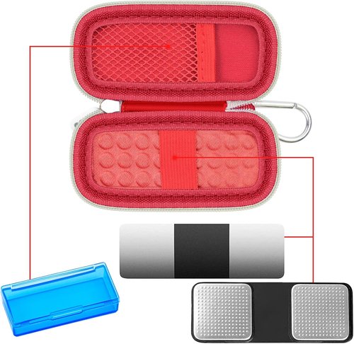 AliveCor Heart Monitor Case - Compatible with Kardia Mobile ECG & KardiaMobile 6L | Red