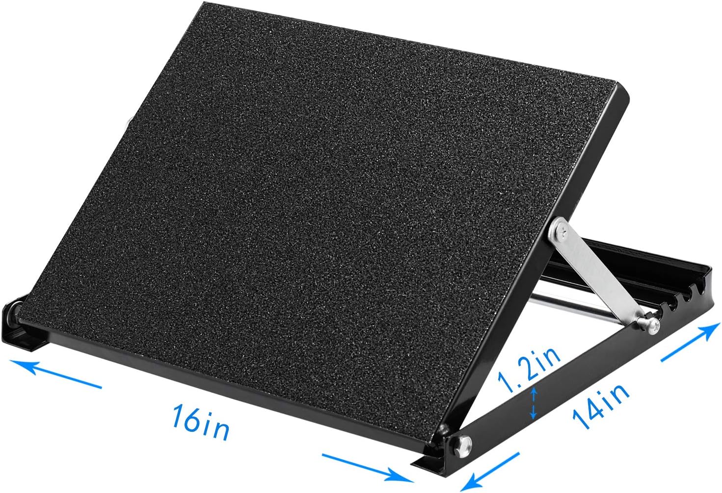 Professional Steel Calf Stretcher - Adjustable Ankle Incline Board with Non-Slip Surface | 16" x 14", 500 LB Capacity