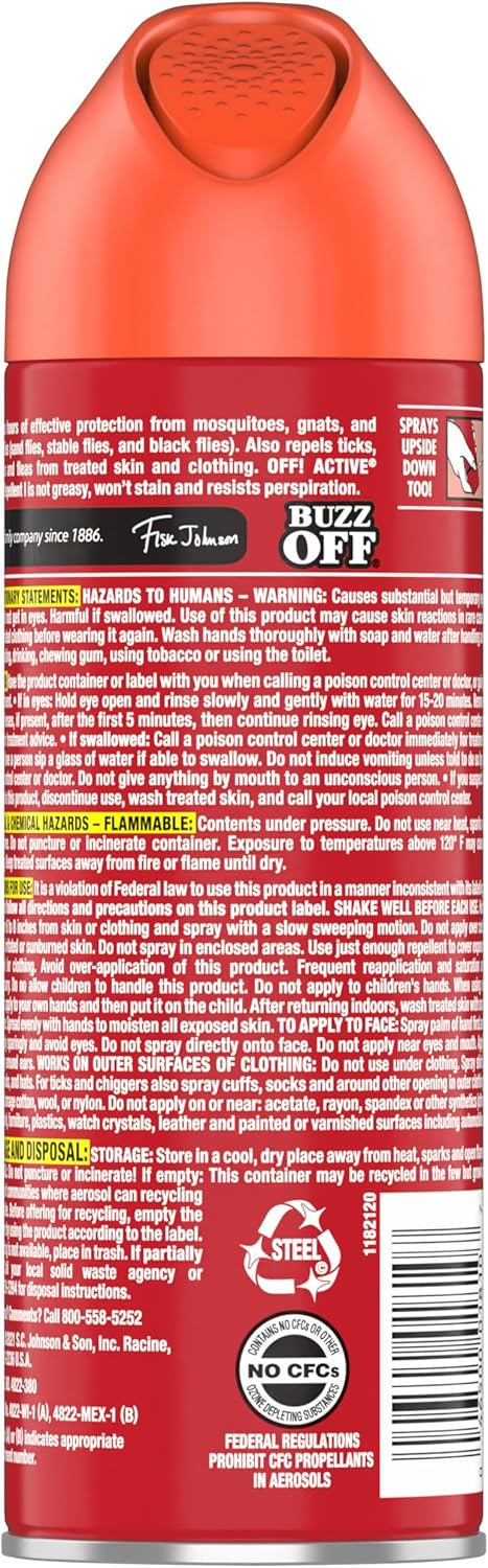 OFF! Active Insect Repellent - Sweat-Resistant Formula for Outdoor Protection