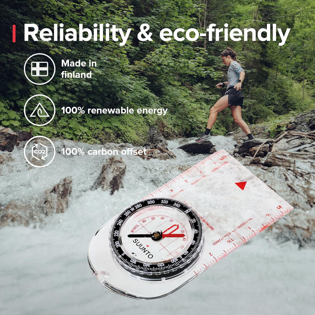 SUUNTO A-10 Compass - Compact & Easy-to-Use Hiking Compass for Outdoor Adventures