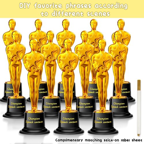 Mini Plastic Trophy Award - Hollywood Theme Party Decorations for Contests & Events | Small Size
